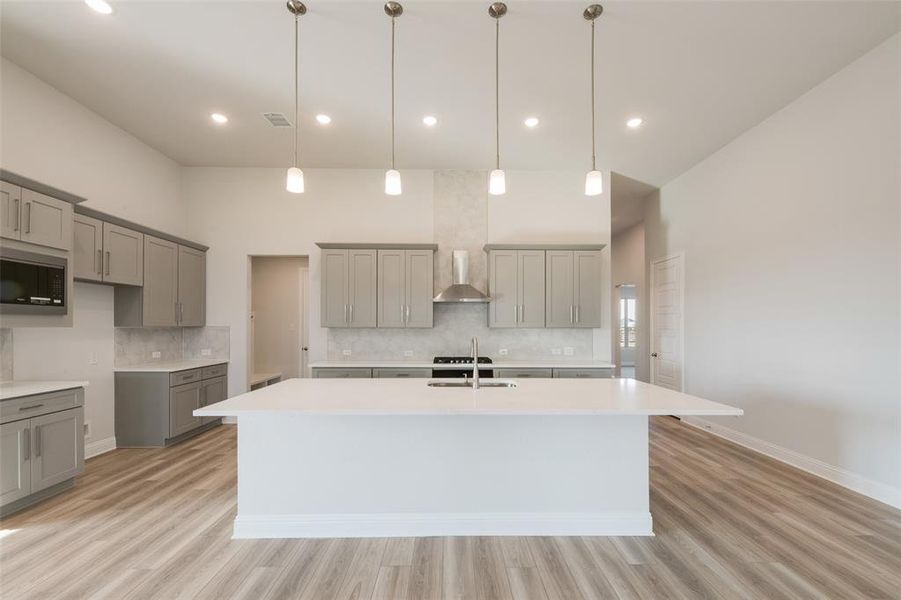 Furnished interior view inside a new home in Arbors at Legacy Hills, Celina (Image 9). Furnished interior view inside a new home in Arbors at Legacy Hills, Celina (Image 9).