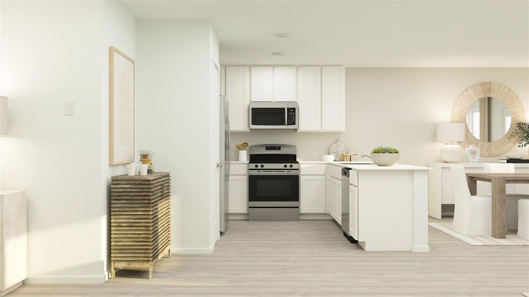 Furnished interior view inside a new home in Synova, Crosby (Image 6).