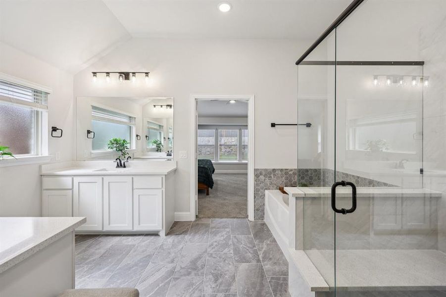 Furnished interior view inside a new home in Glenwood Meadows, Denton (Image 9).