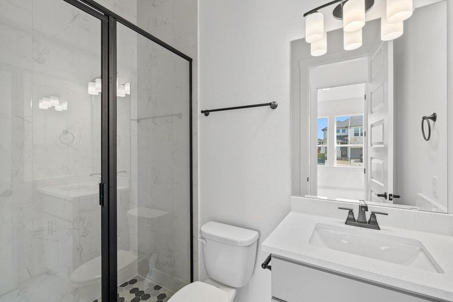 Furnished interior view inside a new home in Lariat, Liberty Hill (Image 4).