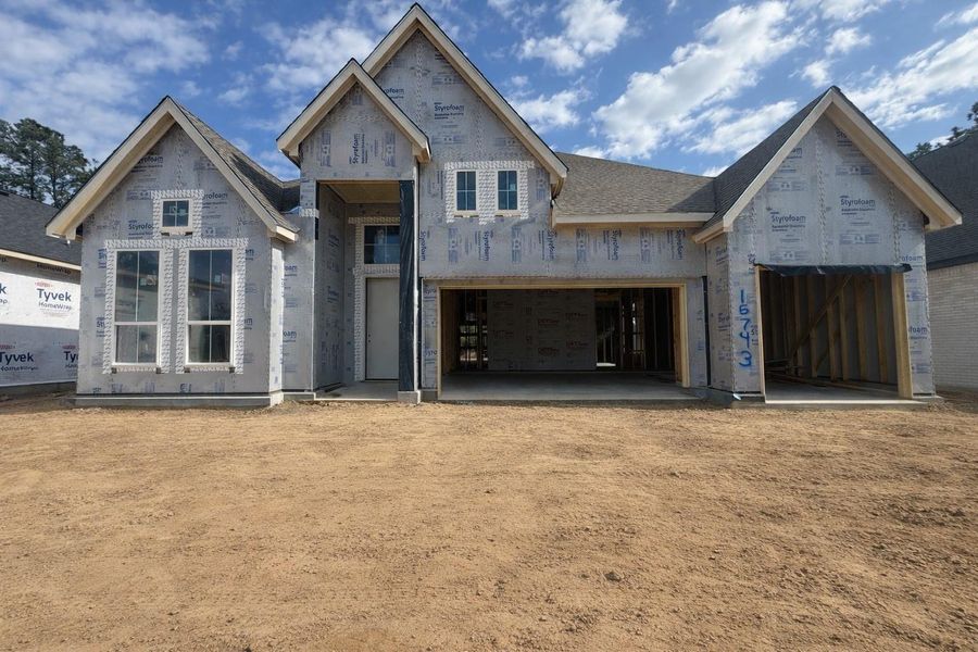 In-progress construction of a new home in Evergreen, Conroe, TX (Image 28).