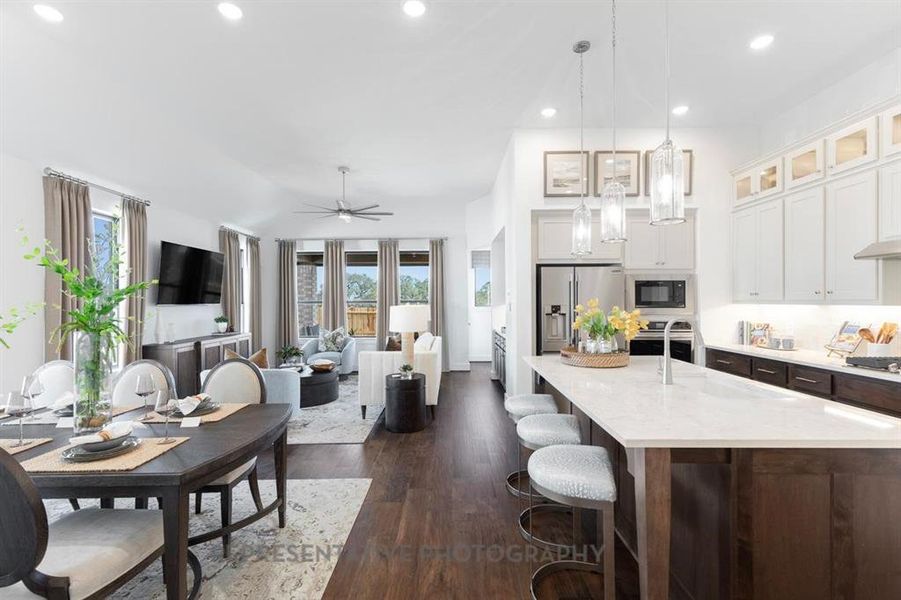 Furnished interior view inside a new home in Treeline, Justin (Image 6).
