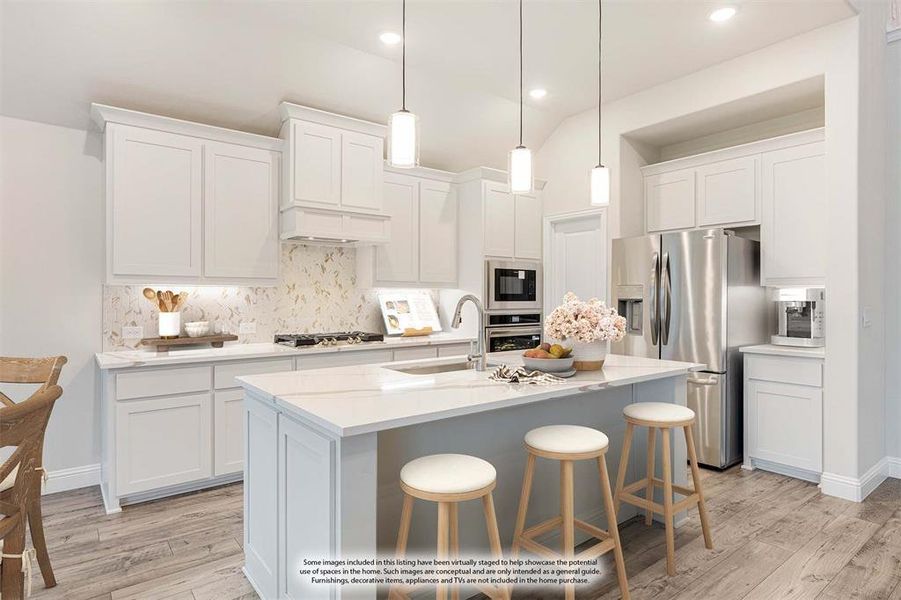 Furnished interior view inside a new home in Woodstone, Providence Village (Image 14).