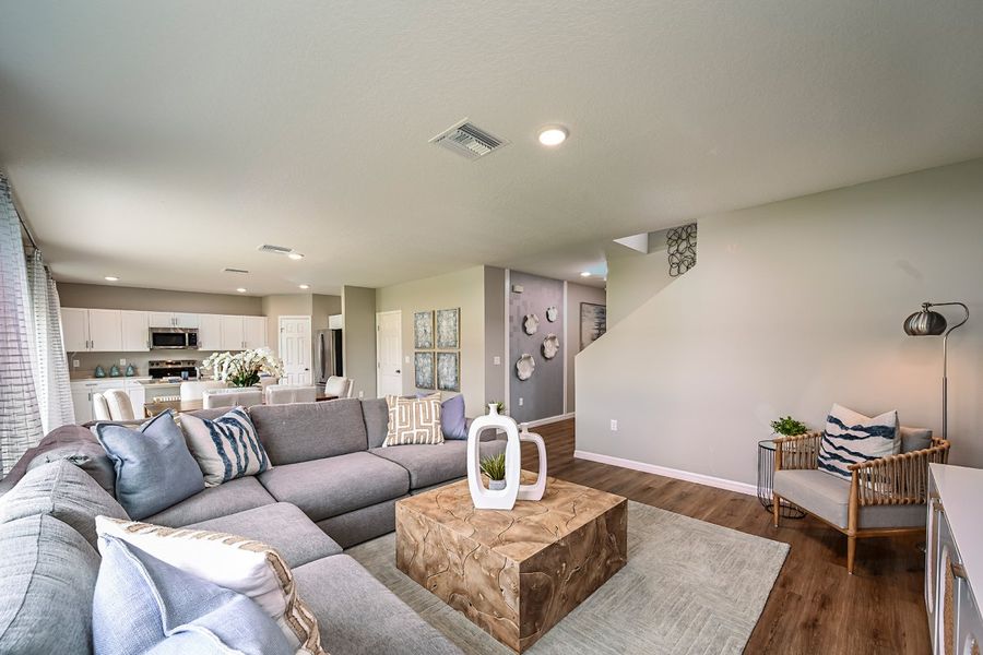 Furnished interior view inside a new home in Scenic Terrace, Haines City (Image 9).