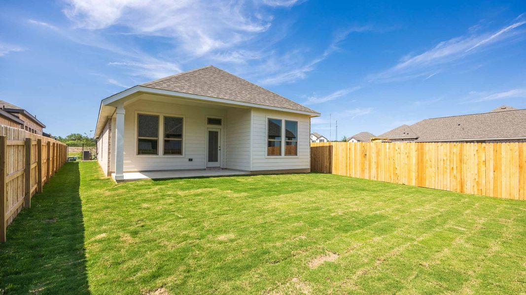 Exterior details and patio area of a home in Santa Rita Ranch 40', Santa Rita Ranch (Image 3).