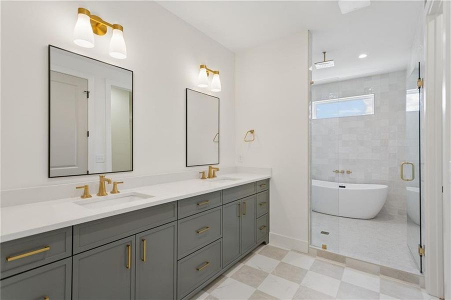 Furnished interior view inside a new home in , Atlanta (Image 16).