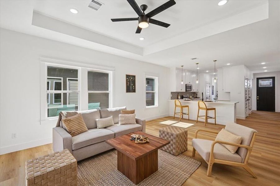 Furnished interior view inside a new home in , Fort Worth (Image 12). Furnished interior view inside a new home in , Fort Worth (Image 12).