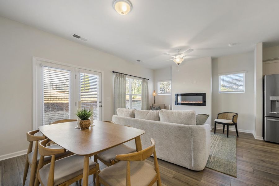 Furnished interior view inside a new home in Central Creek, Goose Creek (Image 5).