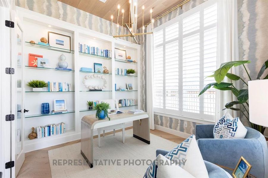Furnished interior view inside a new home in Star Trail, Prosper (Image 22).