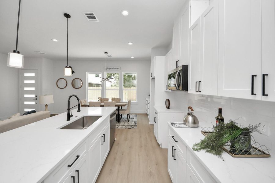 Furnished interior view inside a new home in , Houston (Image 9).