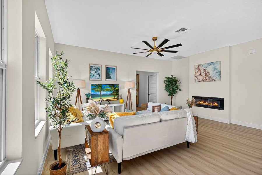 Furnished interior view inside a new home in , Vero Beach (Image 37).