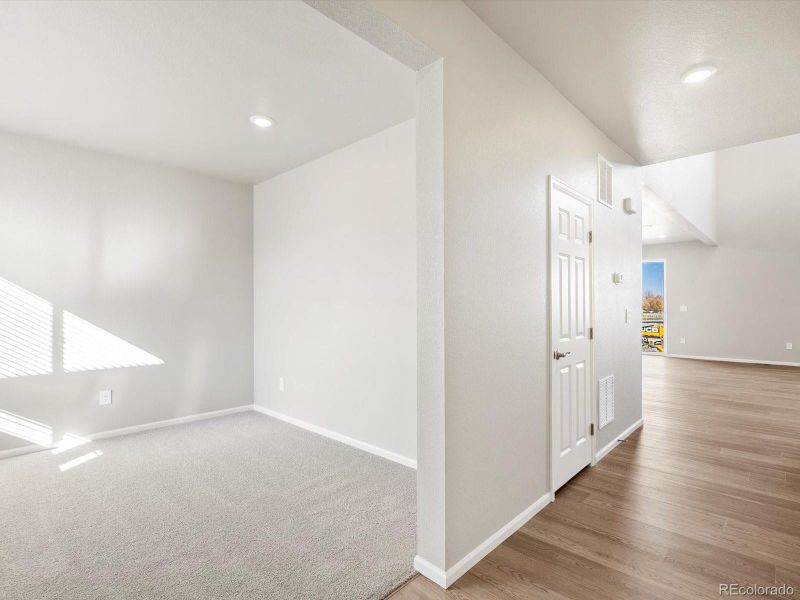 Spacious, unfurnished interior of a new home in Poudre Heights: The Alpine Collection, Windsor (Image 19). Spacious, unfurnished interior of a new home in Poudre Heights: The Alpine Collection, Windsor (Image 19).