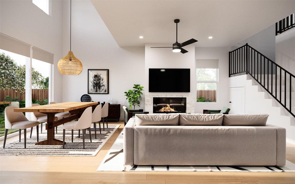 Furnished interior view inside a new home in , Georgetown (Image 14).