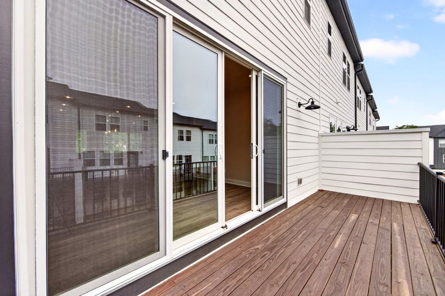 Exterior details and patio area of a home in Archer Row, Charlotte (Image 3). Exterior details and patio area of a home in Archer Row, Charlotte (Image 3).