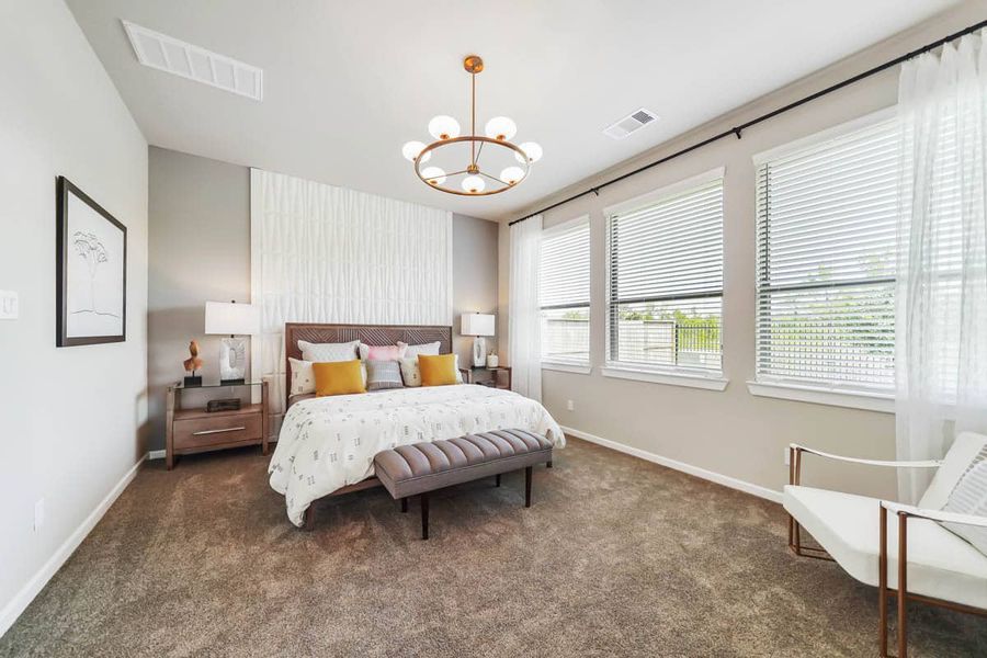 Furnished interior view inside a new home in The Trails, New Caney (Image 12).
