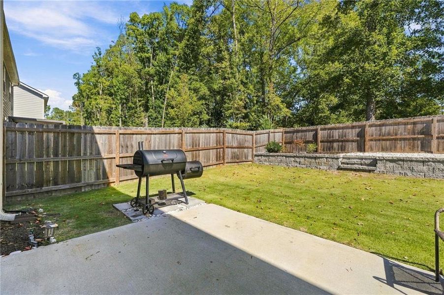 Exterior details and patio area of a home in Dixon Farm, Fayetteville (Image 3). Exterior details and patio area of a home in Dixon Farm, Fayetteville (Image 3).