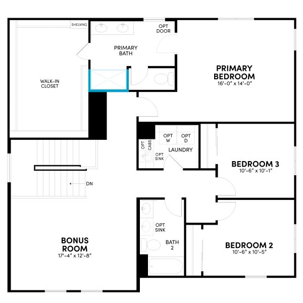 2D floor plan layout for the Ponderosa Phase 5a by Brookfield Residential in Highland Ridge at Alamar, Avondale, AZ (Image 23). 2D floor plan layout for the Ponderosa Phase 5a by Brookfield Residential in Highland Ridge at Alamar, Avondale, AZ (Image 23).
