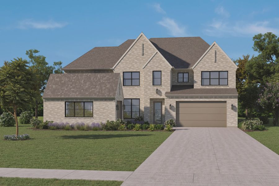 Representative exterior photo of a completed home built from the The Magnolia by Homebound in Park Place, Prosper, TX (Image 3).