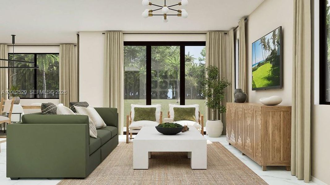 Furnished interior view inside a new home in Solterra, Sunrise (Image 8).