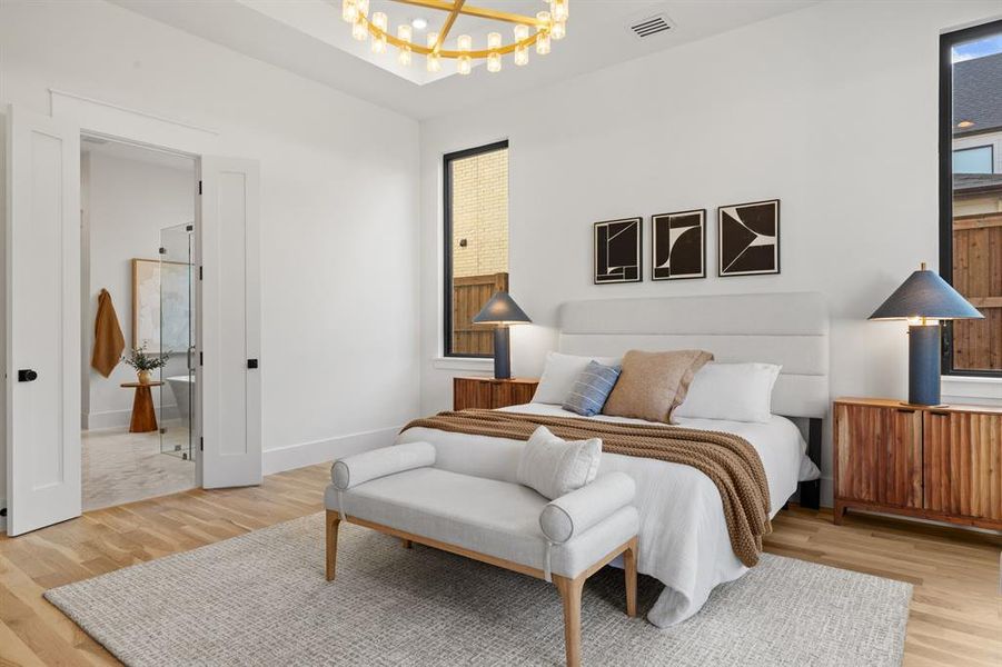 Furnished interior view inside a new home in , Dallas (Image 31).