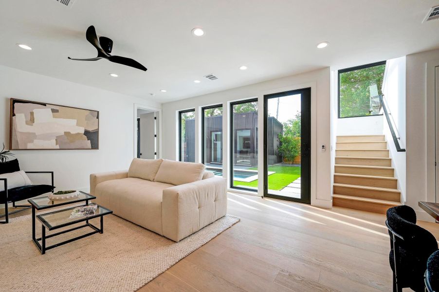 Furnished interior view inside a new home in , Austin (Image 9). Furnished interior view inside a new home in , Austin (Image 9).