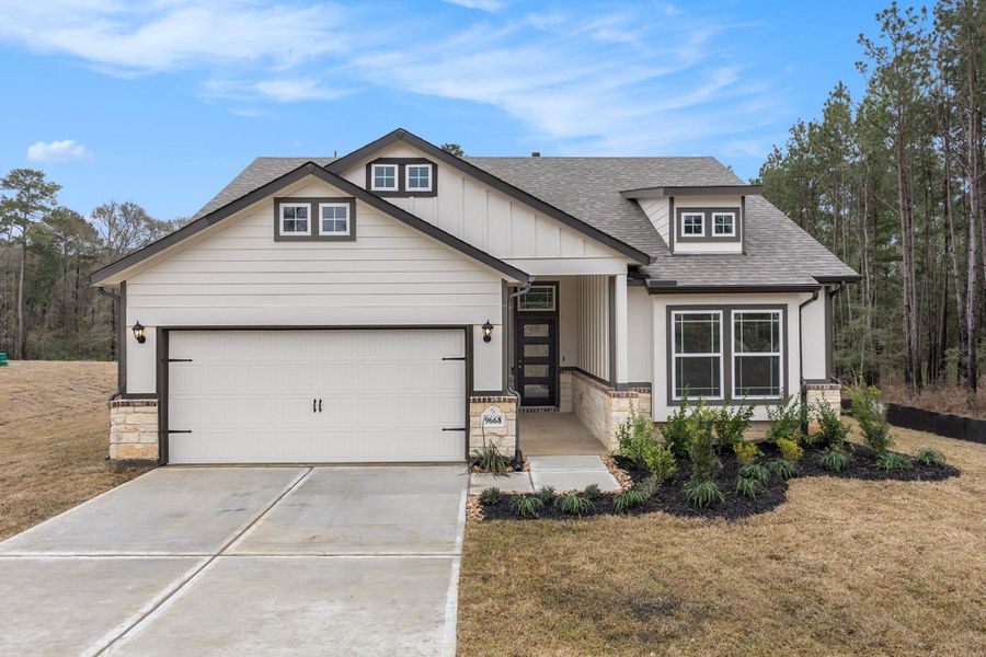 Front exterior of a new home in , Bay City, TX, highlighting curb appeal (Image 23). Front exterior of a new home in , Bay City, TX, highlighting curb appeal (Image 23).