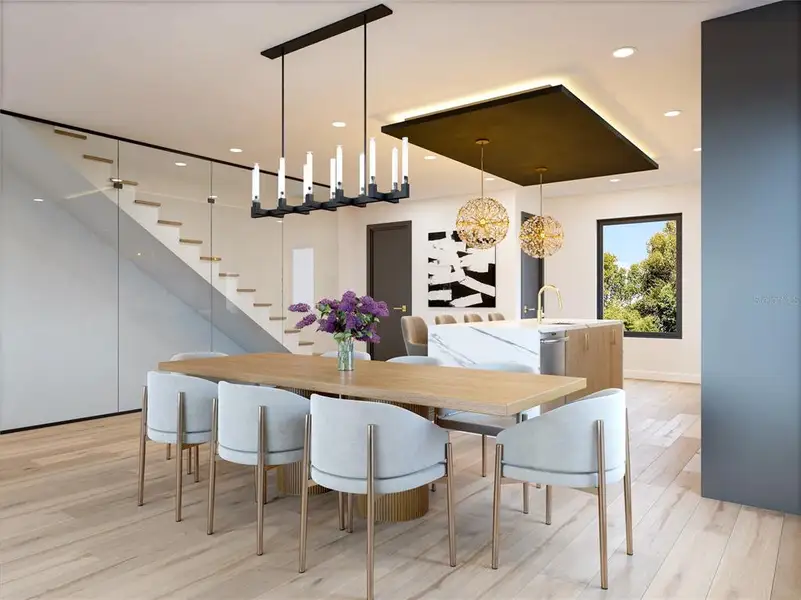 Furnished interior view inside a new home in , Tampa (Image 6). Furnished interior view inside a new home in , Tampa (Image 6).