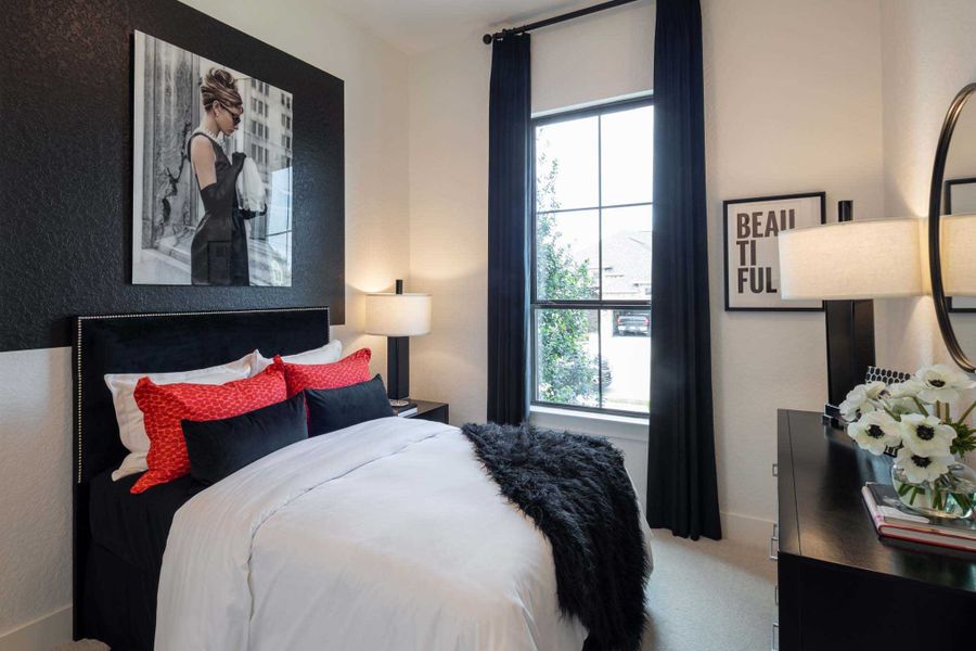 Representative furnished interior of a home built from the 216G by Highland Homes in Quail Hollow, Rockwall (Image 38).