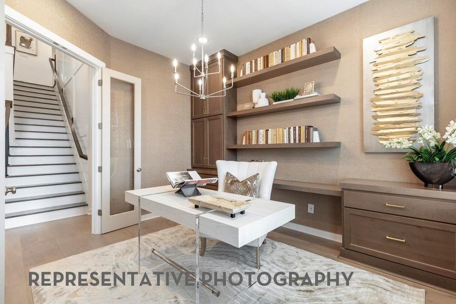Furnished interior view inside a new home in Elyson, Katy (Image 24).