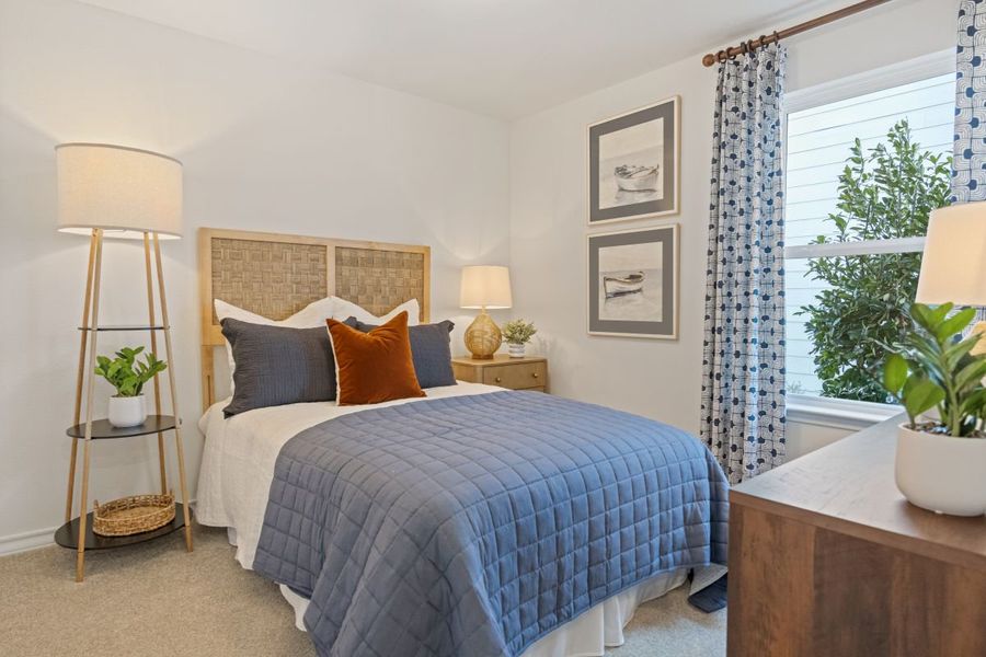 Spacious secondary bedrooms