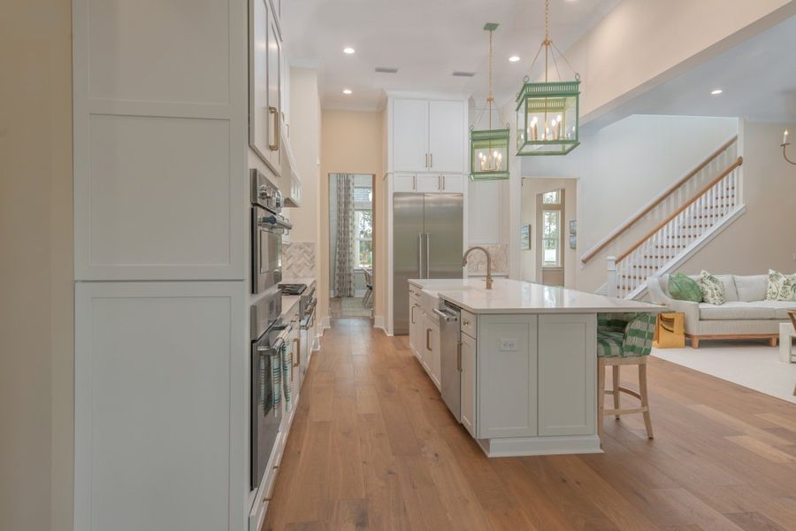 Representative furnished interior of a home built from the Stella II by Riverside Homes in Hidden Creek at SilverLeaf, St. Augustine (Image 28).