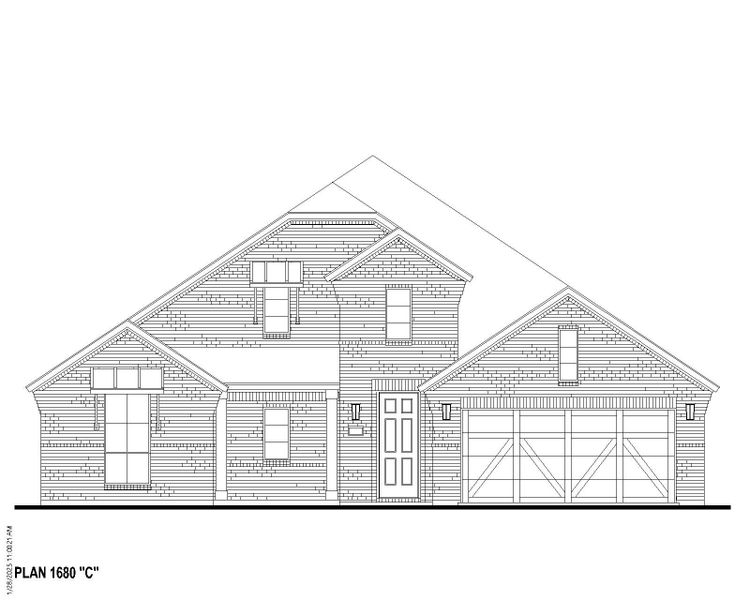 Plan 1680 Elevation C