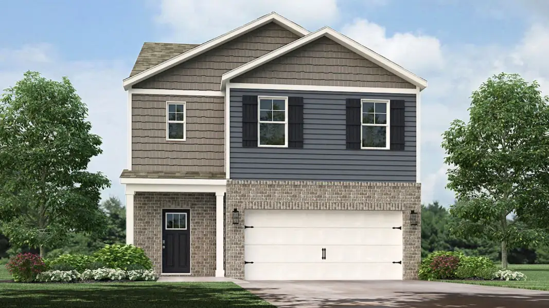 Representative exterior photo of a completed home built from the Robie by D.R. Horton in Poplar Farms, Knoxville, TN (Image 22).
