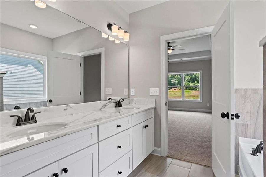 Furnished interior view inside a new home in , Dallas (Image 7). Furnished interior view inside a new home in , Dallas (Image 7).