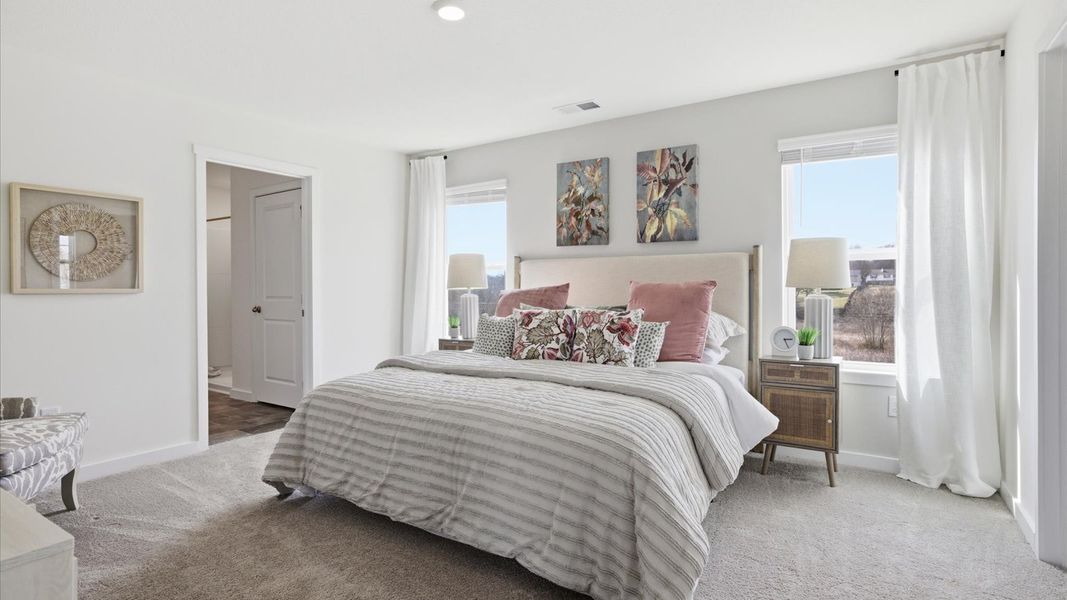Furnished interior view inside a new home in Keebler Meadows, Johnson City (Image 27).