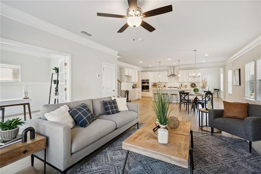 Furnished interior view inside a new home in , Dawsonville (Image 24). Furnished interior view inside a new home in , Dawsonville (Image 24).