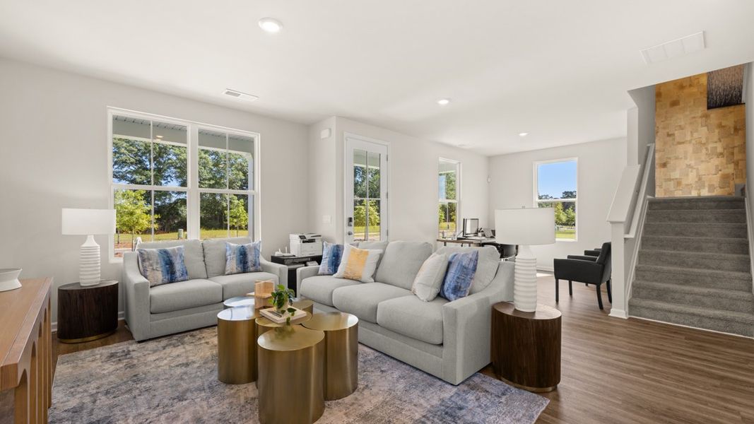 Representative furnished interior of a home built from the Iria Glen by D.R. Horton in Brookland Commons, Monroe (Image 13).