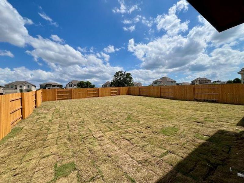 View of fenced backyard View of fenced backyard