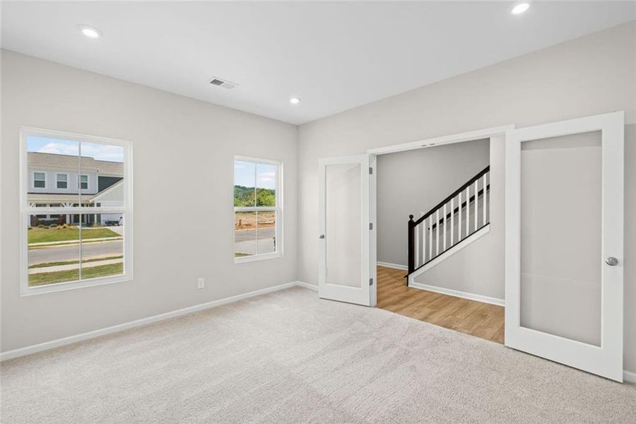 Spacious, unfurnished interior of a new home in Three Rivers, Rome (Image 12). Spacious, unfurnished interior of a new home in Three Rivers, Rome (Image 12).
