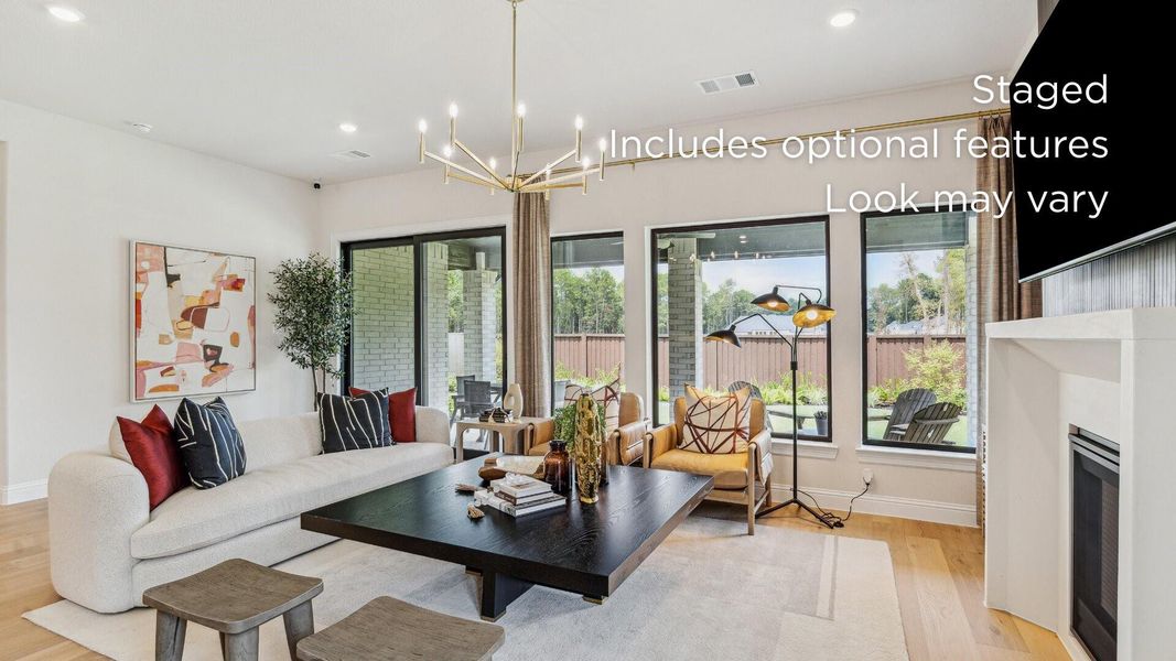 Furnished interior view inside a new home in Woodhavyn 50', Magnolia (Image 9).