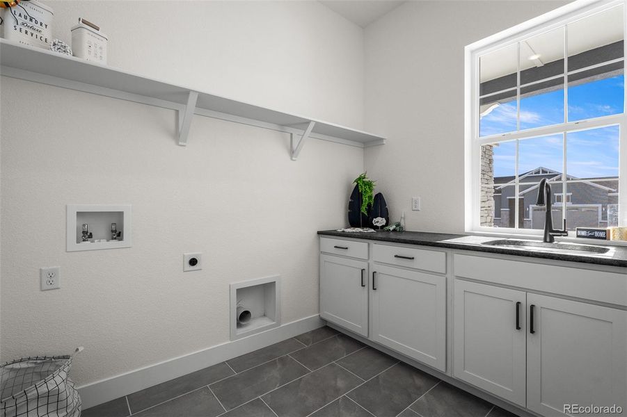 Furnished interior view inside a new home in Wolf Ranch - Enclave Collection, Colorado Springs (Image 10).