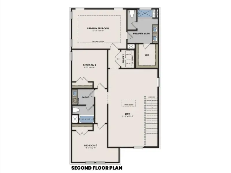 2D floor plan layout of this home in Bradshaw Farms, Mount Juliet, TN (Image 4).