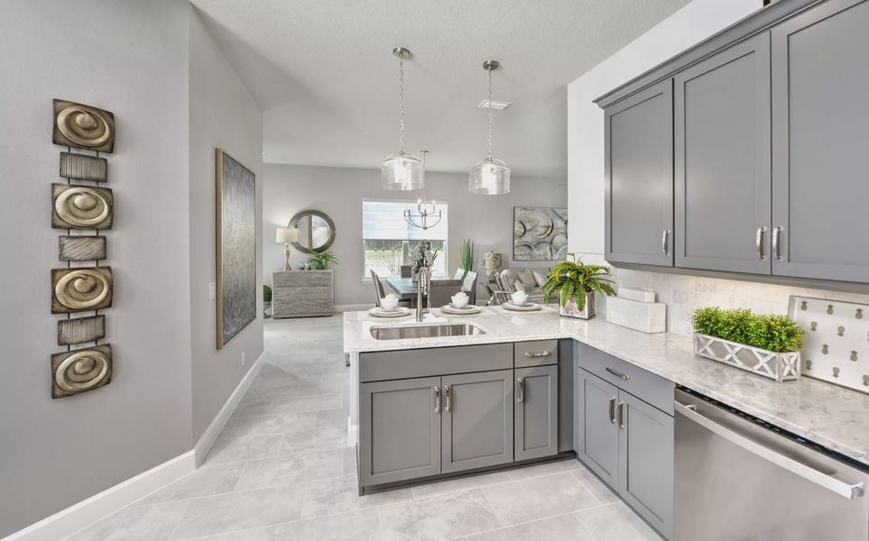 Furnished interior view inside a new home in Woodhaven, Port Orange (Image 24).