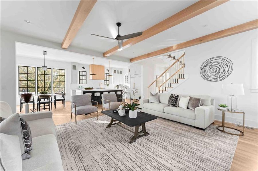 Furnished interior view inside a new home in , Atlanta (Image 14). Furnished interior view inside a new home in , Atlanta (Image 14).