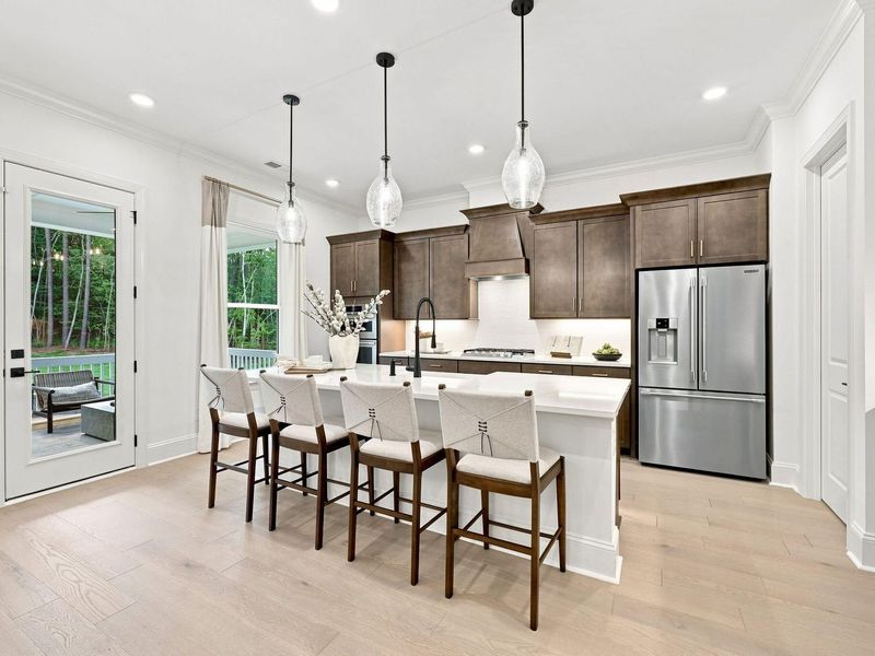 Furnished interior view inside a new home in Rockport, Wake Forest (Image 14).