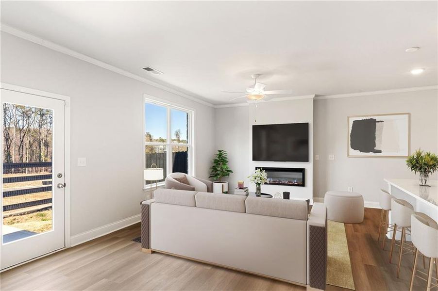 Furnished interior view inside a new home in Porter Reserve, Decatur (Image 14).