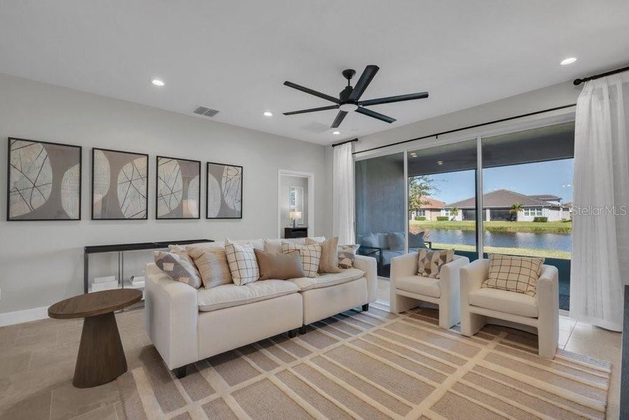 Furnished interior view inside a new home in Valencia Del Sol, Wimauma (Image 8). Furnished interior view inside a new home in Valencia Del Sol, Wimauma (Image 8).
