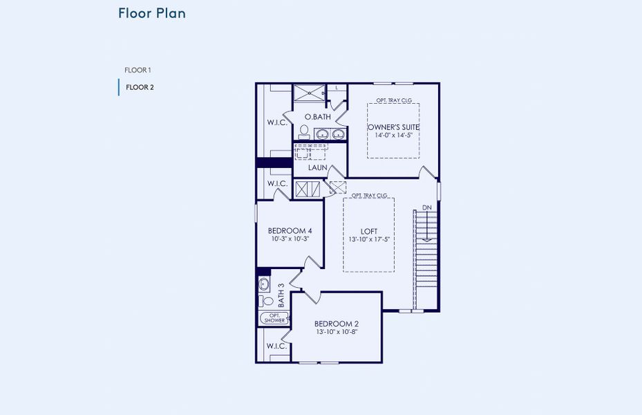 2D floor plan layout of this home in Cameron Place, Austin, TX (Image 2). 2D floor plan layout of this home in Cameron Place, Austin, TX (Image 2).