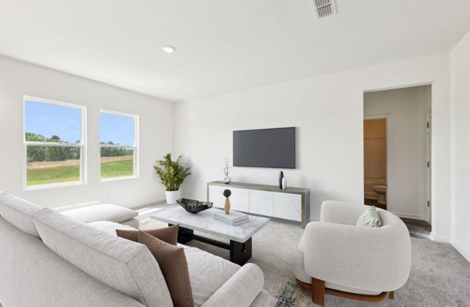 Furnished interior view inside a new home in Sunterra Lakes, Brookshire (Image 11).