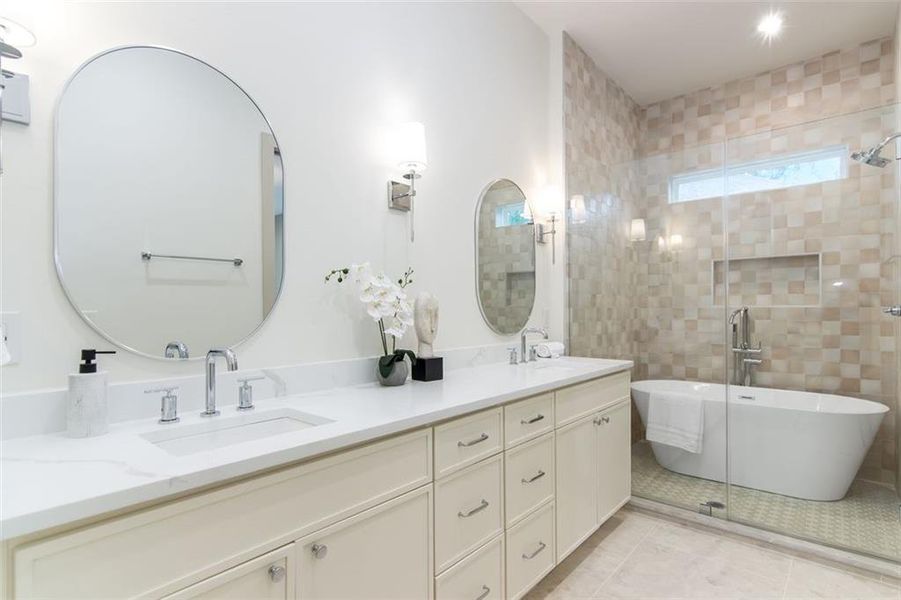 Furnished interior view inside a new home in , Atlanta (Image 38).